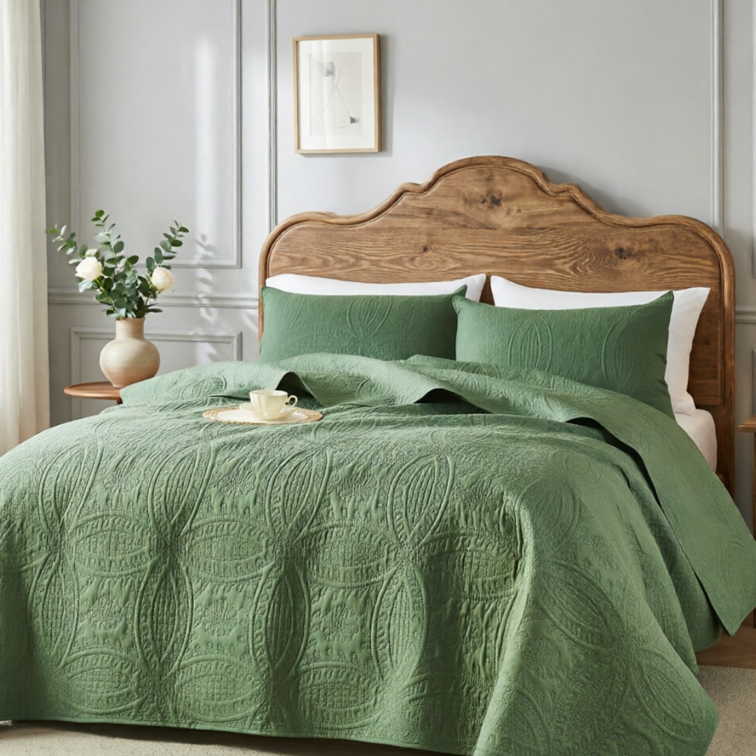SansPoil Circles of Love Duvet Set – Pet Hair Repellent