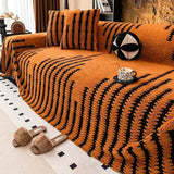 Scratch Resistant Graphic Stripe Print Sofa Cover