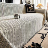 Scratch Resistant Herringbone Pattern Sofa Cover