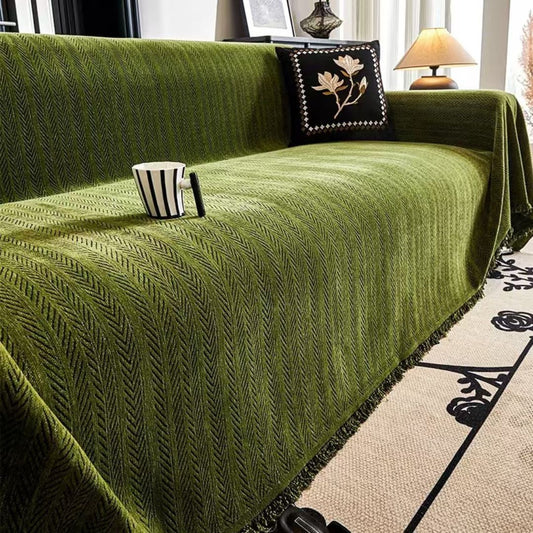 Scratch Resistant Herringbone Pattern Sofa Cover