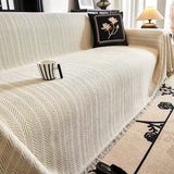 Scratch Resistant Herringbone Pattern Sofa Cover