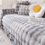 Scratch Resistant Gradient Plush Sofa Cover