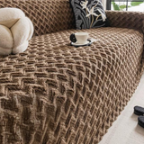 Scratch Resistant Z- shaped Plush Sofa Cover