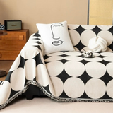 Scratch Resistant Black Star Sofa Cover