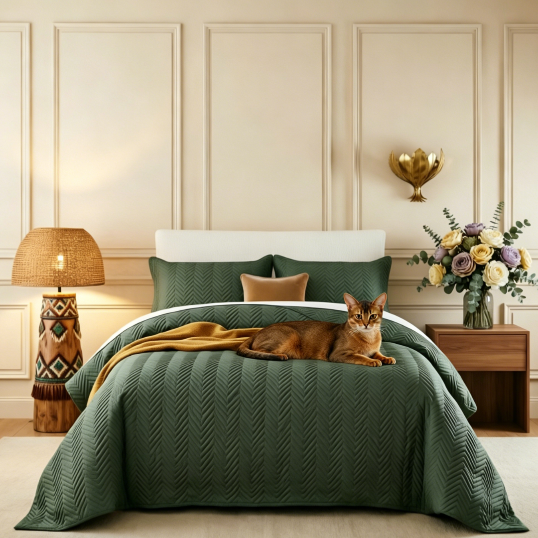 SansPoil Comforter Set – Pet Hair Resistant